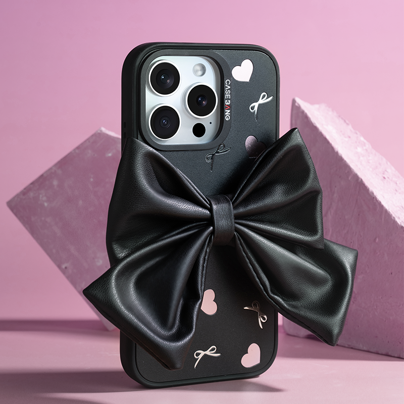 CASEBANG x Pink Bow - Peach Heart Bow Cover