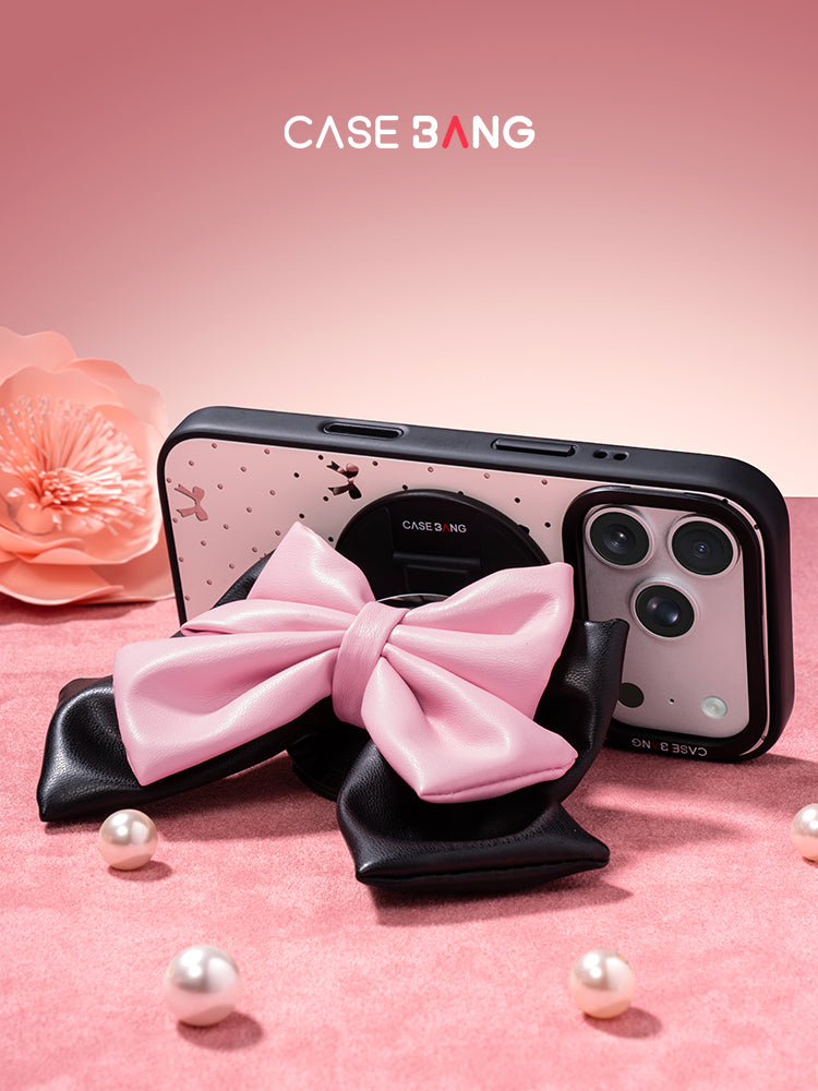 CASEBANG Magsafe 3D Stand Cover - Pink Bow
