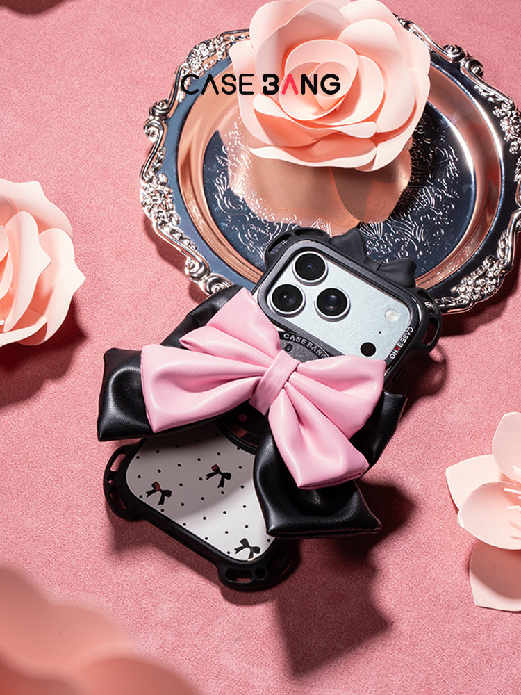 CASEBANG Magsafe 3D Stand Cover - Pink Bow