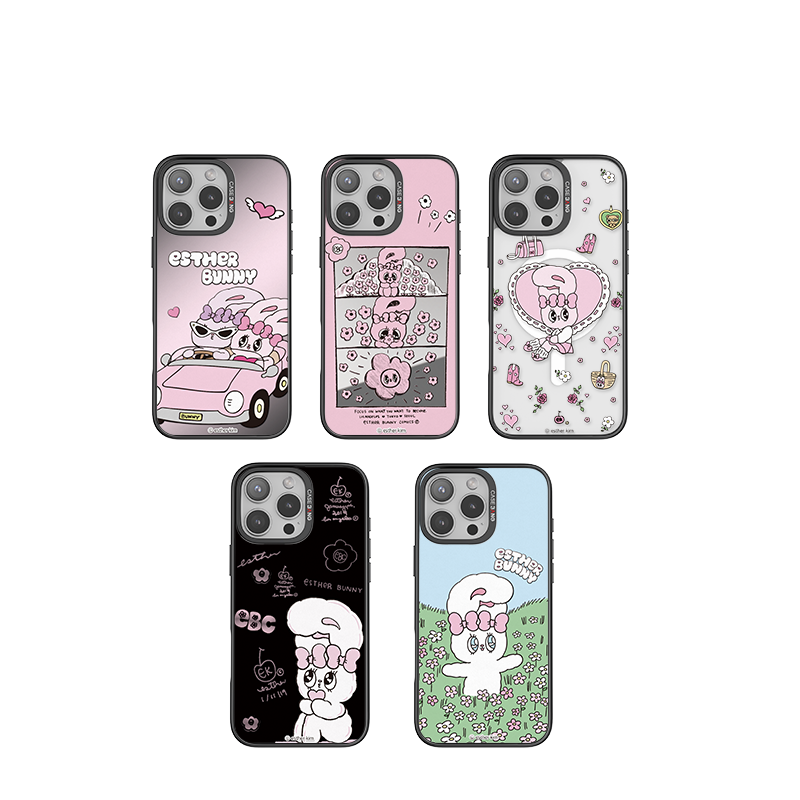 iPhoneアクセサリー Esther Bunny On Phone Phone Case CASEBANG - Esther Bunny Phone Cover