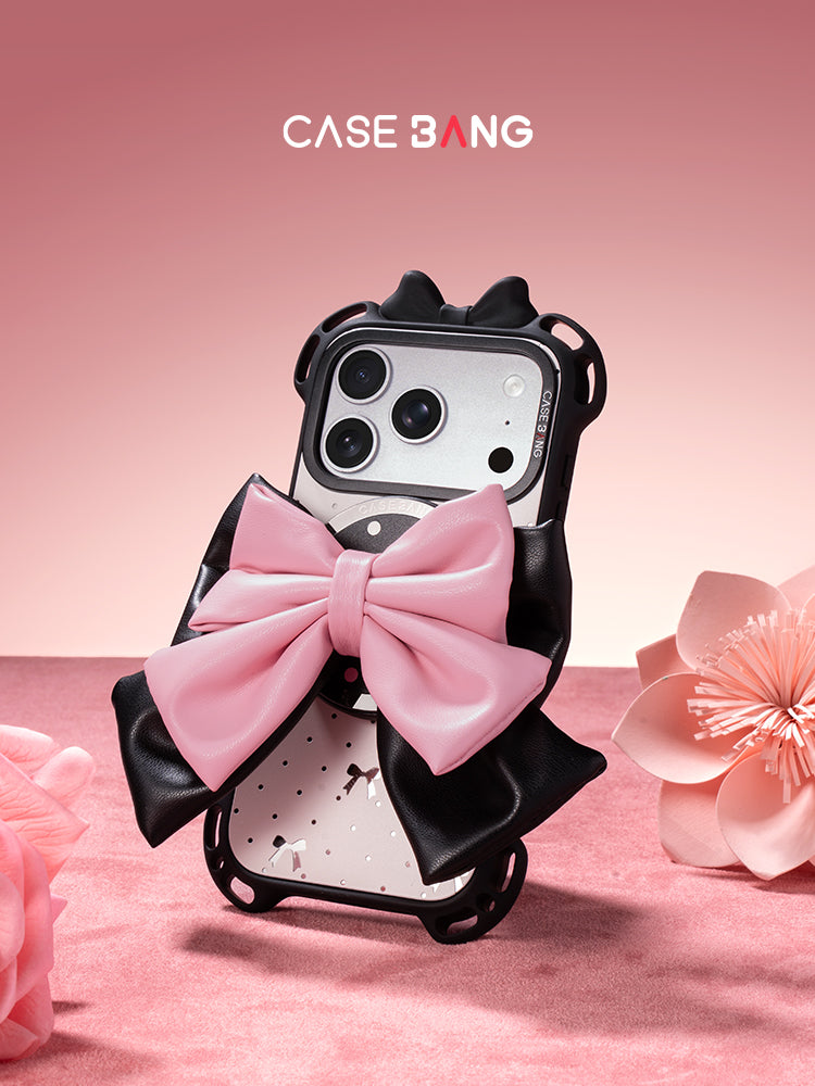 CASEBANG Magsafe 3D Stand Cover - Pink Bow