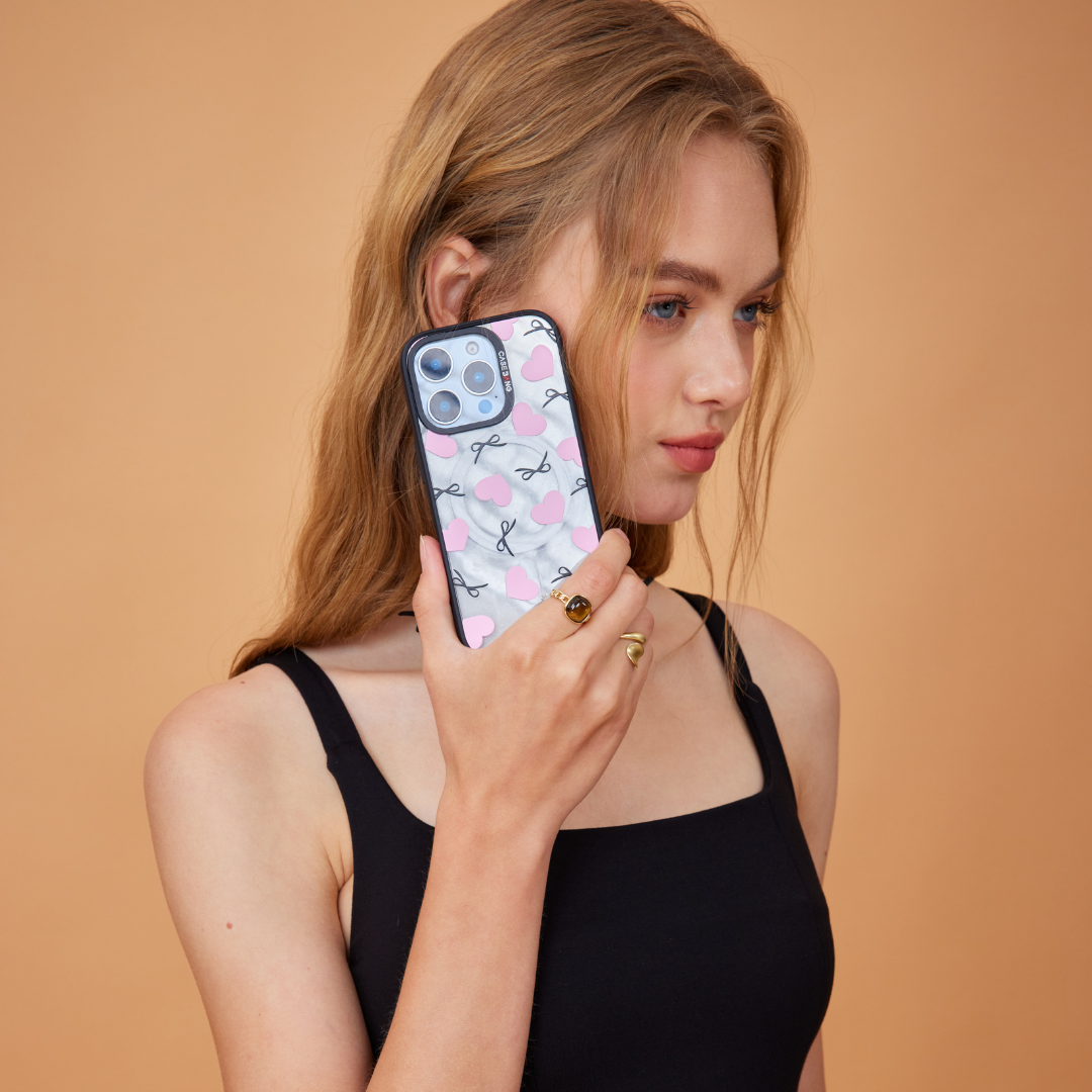 CASEBANG x Pink Bow - Sparkling Pink Bow Cover